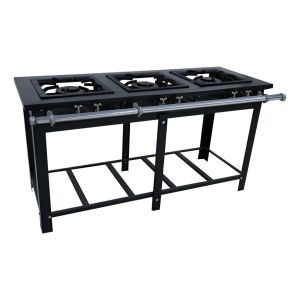 Anafe 3 Hornallas Fuego Doble Frontal 30x30 Kenok Brasil