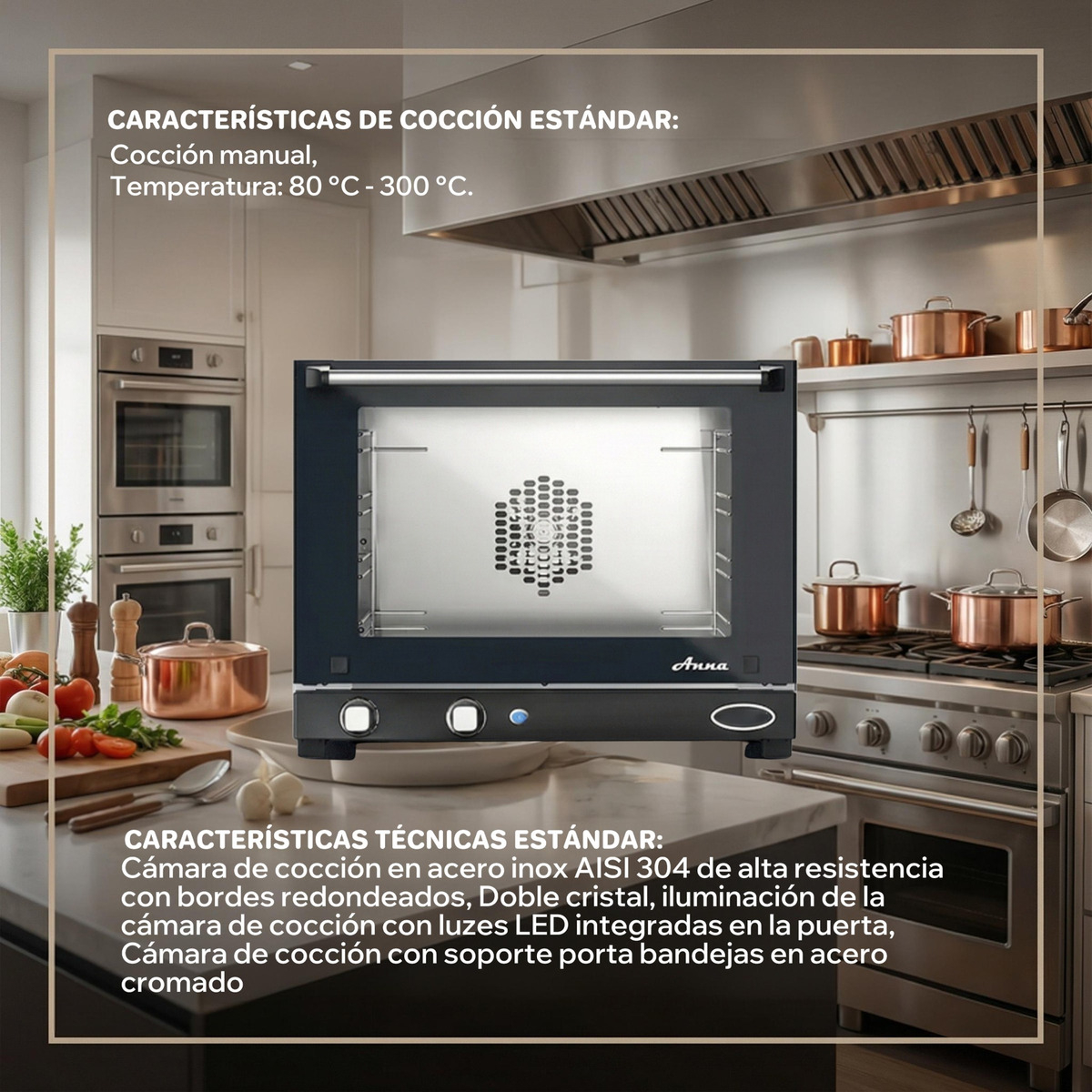 Unox Horno Convección Profesional | Anna Xf-023 - 230v Plateado - Imagen 6