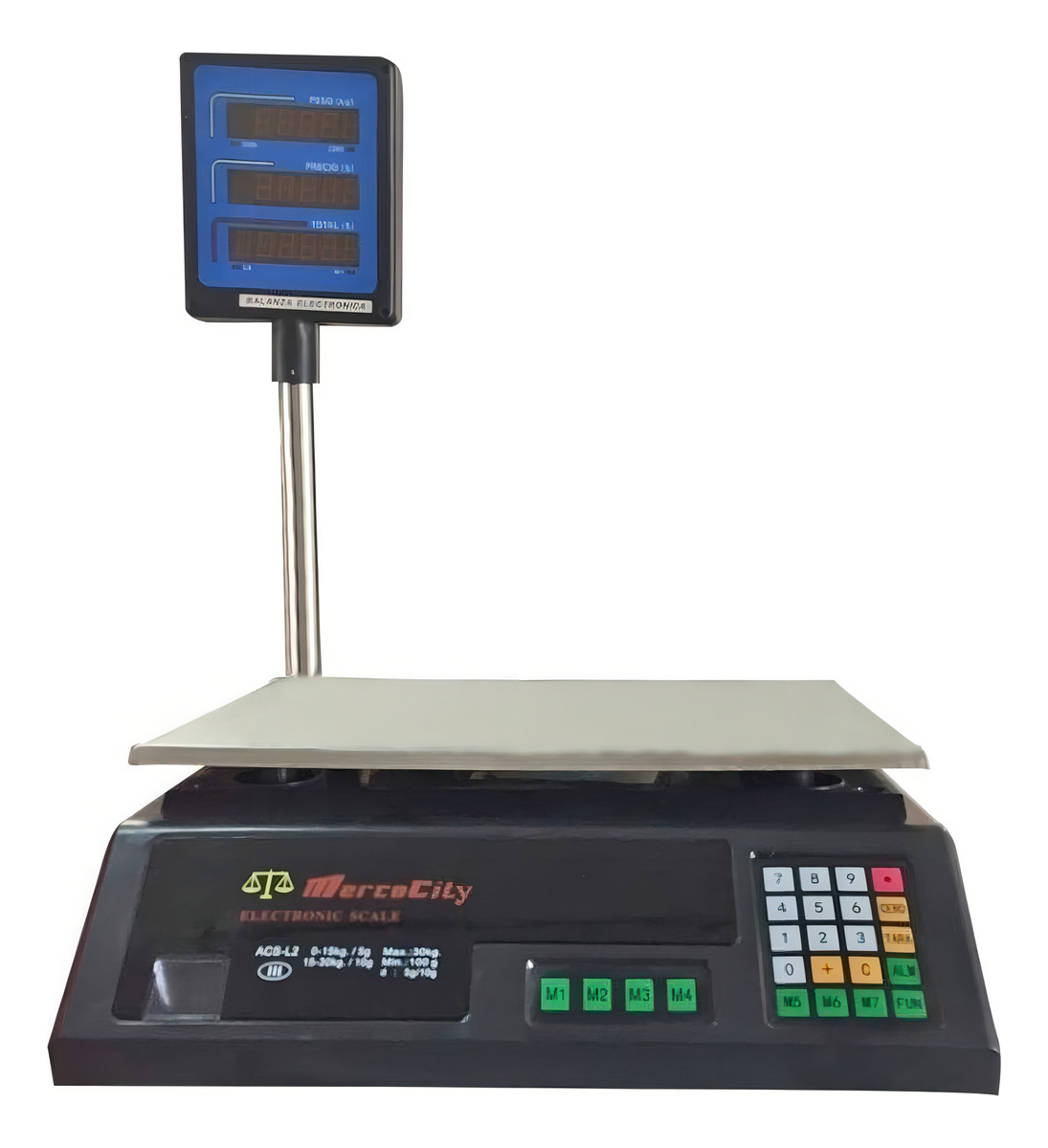 Balanza 30 Kg Latu Con Torre | Mercocity Acs-l2 | Baudin