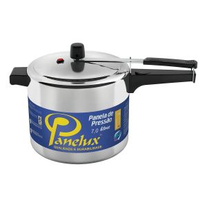 Olla A Presión Panelux De Aluminio Pulido De 7 Litros Gris