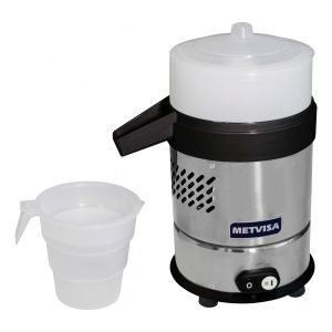 Exprimidor Eléctrico Industrial Metvisa Esp 60 Lts/h 186.425w Plateado/negro 60 Hz