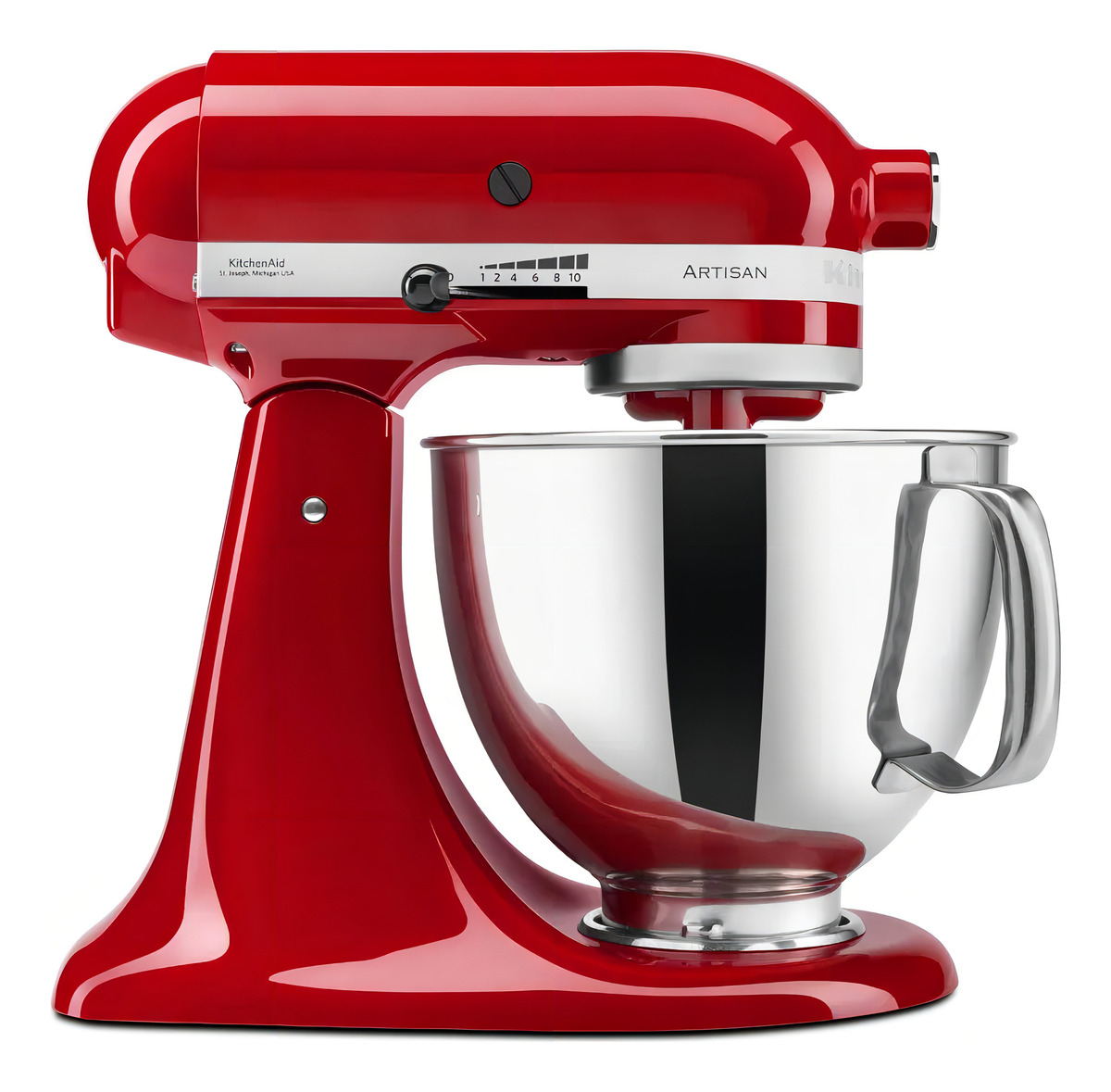 Batidora Kitchenaid Artisan 4,8 Lts Roja Rksm150psrer Color Empire Red Frecuencia 60 Hz