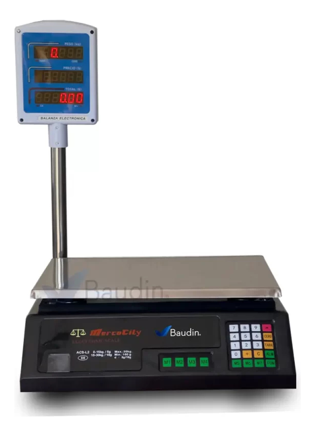Balanza Electronica Led Con Calculo De Precio Y Torre 30kg - Imagen 2