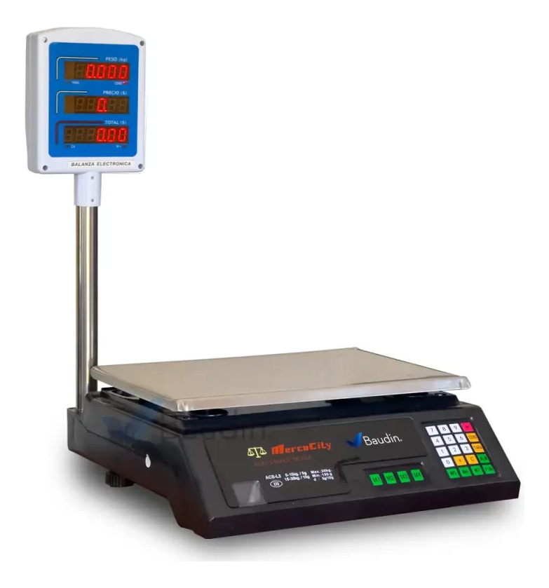 Balanza Electronica Led Con Calculo De Precio Y Torre 30kg