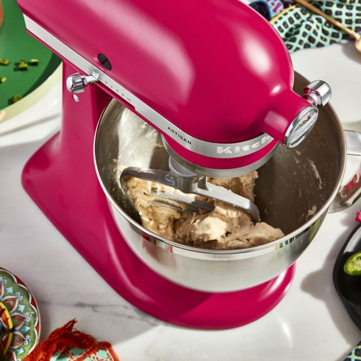 Batidora Planetaria Artisan 4.8 Litros Hibiscus Kitchenaid 50/60 - Imagen 8