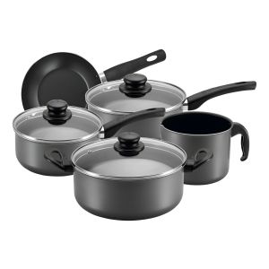 Juego Batería Antiadherente 5 Piezas C/tapa Panelux Magnific Grafito