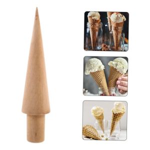 Molde De Cono De Helado Cucurucho En Madera