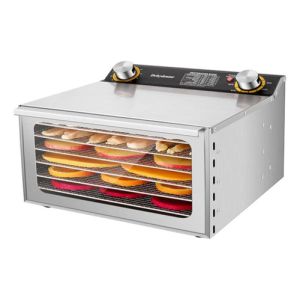 Deshidratador De Alimentos 6 Bandejas Incluidas De 28x20 Cm