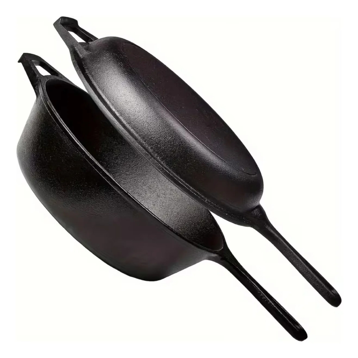 Olla Sarten De Hierro Fundido Doble Funcion 27 Cm