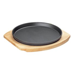 Molde Asadera Para Pizza Hierro Fundido Redondo 24 Cm