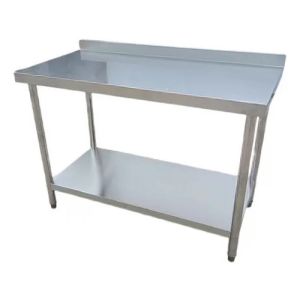 Mesada De Trabajo Acero Inox Reforzada 180x80x85cm C/zocalo