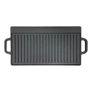 Plancha De Hierro Fundido Rectangular Reversible 45x22 Cm
