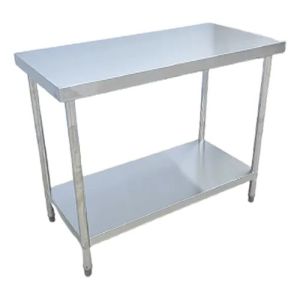 Mesada De Trabajo Acero Inox Reforzada 180x70x85cm C/estante