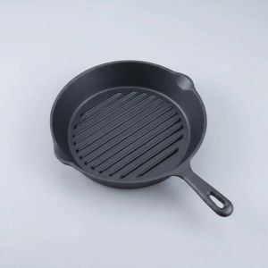 Sarten Plancha Redondo Grill Hierro Fundido 17 Cm Con Tabla