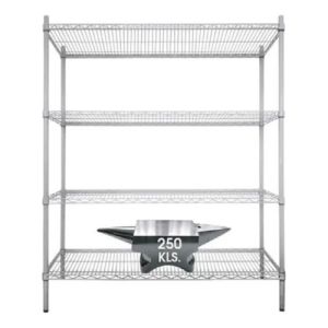 Estanteria De 4 Estantes De Metal 91 X 46 X 180 Cm Ventus