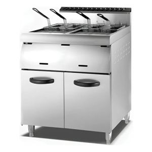 Fritador A Gas 30 Lt 2 Cubas Con Tapa Unique 4 Canastos