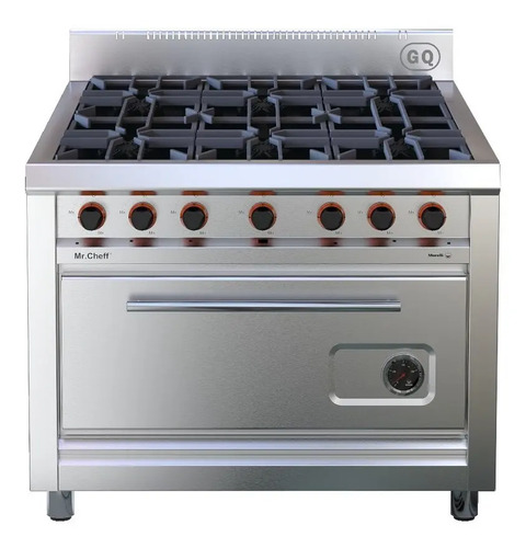 Cocina Industrial 6 Hornalla Y Horno Piso De Piedra Morelli