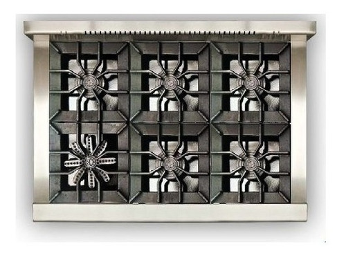 Cocina Industrial 6 Hornalla Y Horno Piso De Piedra Morelli - Imagen 3