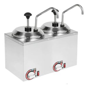 Dispensador de Salsa Quesos Dos Picos Acero Unique Electrico
