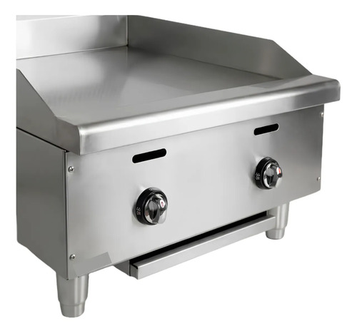Plancha 60 Cm Acero Inoxidable Profesional Unique Hgg-24 - Imagen 4