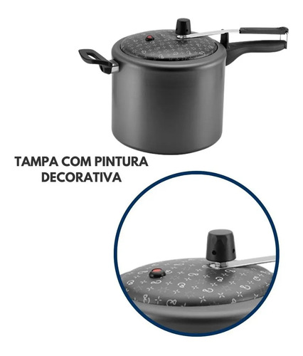 Olla a presión Panelux con revestimiento antiadherente de 7 litros - Imagen 12