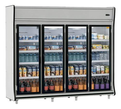 Refrigerador Expositor Vertical Gelopar de Gevp de 4 Puertas 2
