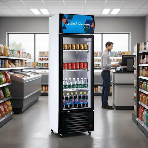 Heladera Expositor Vertical 1 Puerta 280 Lt Luz Led Unique - Imagen 4