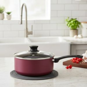 Olla Con Mango Antiadherente Panelux 18 Cm 1.8 Lt Con Tapa