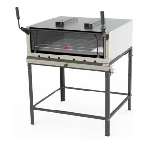 Horno refractario de gas infrarrojo. Vidrio templado Propi900, a prueba de