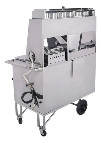 Carrito para aperitivos con plato y prensa - Imagen 3
