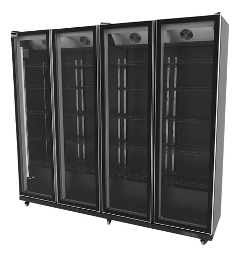Freezer Comercial Vertical 4 Puertas De Vidrio 2200l Tgr - Imagen 3