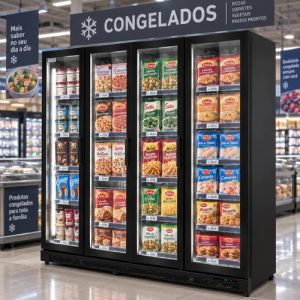 Freezer Comercial Vertical 4 Puertas De Vidrio 2200l Tgr