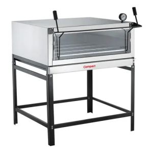 Horno Comercial Pizzero Compact Piso Piedra Gas Fl-900 Fama Gris