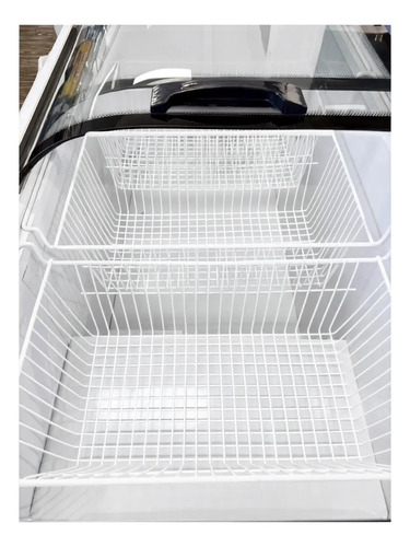 Freezer Isla Pozo 340 Lt Tgr Vidrio Curvo 3 Canastos - Imagen 5