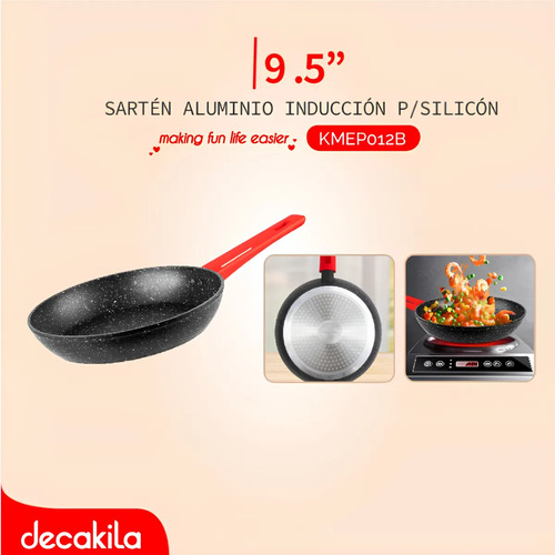 Sartén Decakila 24 Cm Kmep012b Ultra Antiadherente - Imagen 3