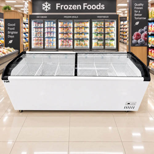Freezer Isla Pozo 700 Lt Tgr Vidrio Curvo 6 Canastos - Imagen 2