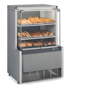 Vitrina caliente de vidrio recto Gelopar MEQA-075R TI