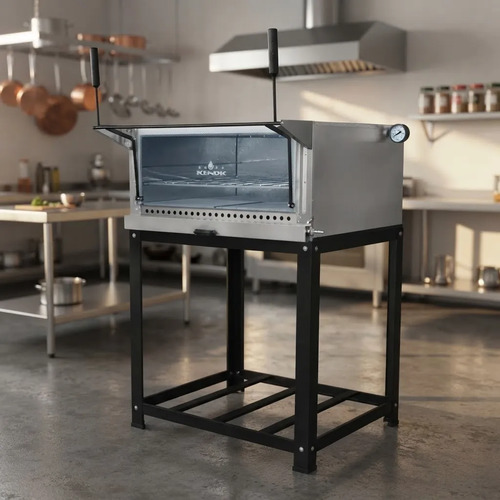 Horno Pizzero Pizzas Kenok 80x68x31 Cm Piedra Refractaria - Imagen 2