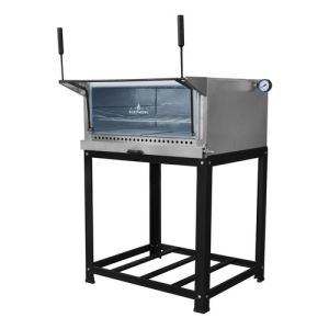 Horno Pizzero Pizzas Kenok 80x68x31 Cm Piedra Refractaria