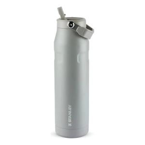 Botella de acero inoxidable Stanley Flip Straw Heat Wave Black