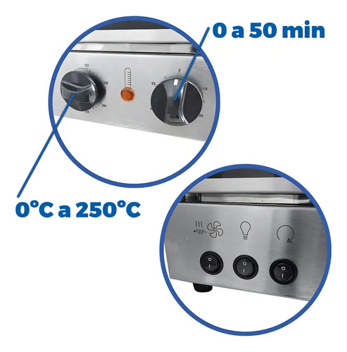 Tita Forno Giratorio Forno Rotatório FORNO FGE RACK 4B 220V - Imagen 3