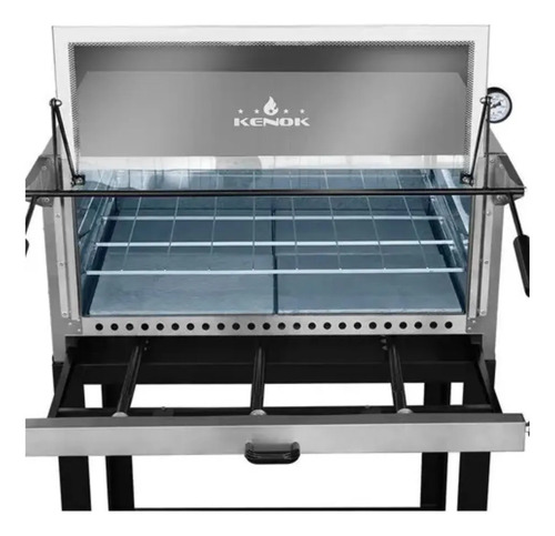 Horno Pizzero Pizzas Kenok 80x68x31 Cm Piedra Refractaria - Imagen 3